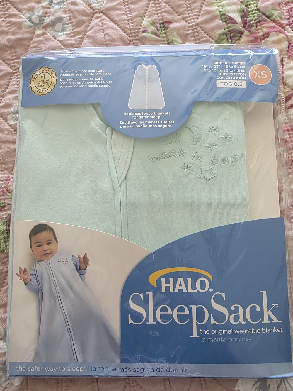 HALO SleepSack Wearable Blanket - Light Green